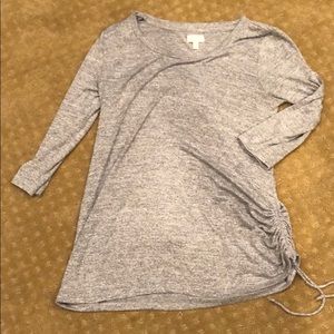 A glow Maternity Heather gray 3/4 sleeve top